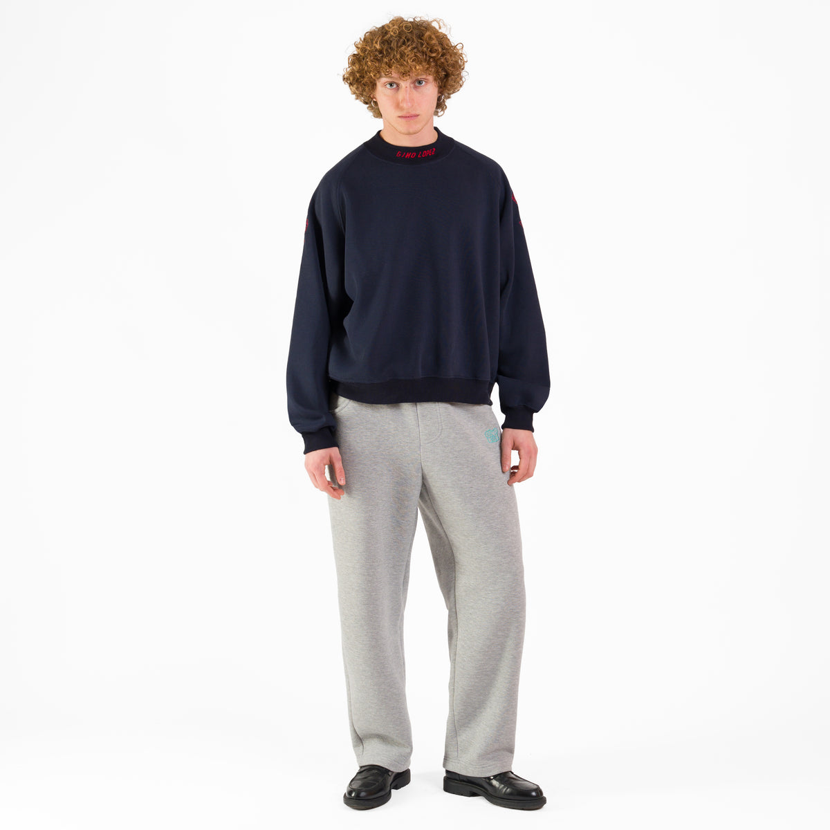 SFL&F Rose Crewneck Midnightblue – Gino Lopez