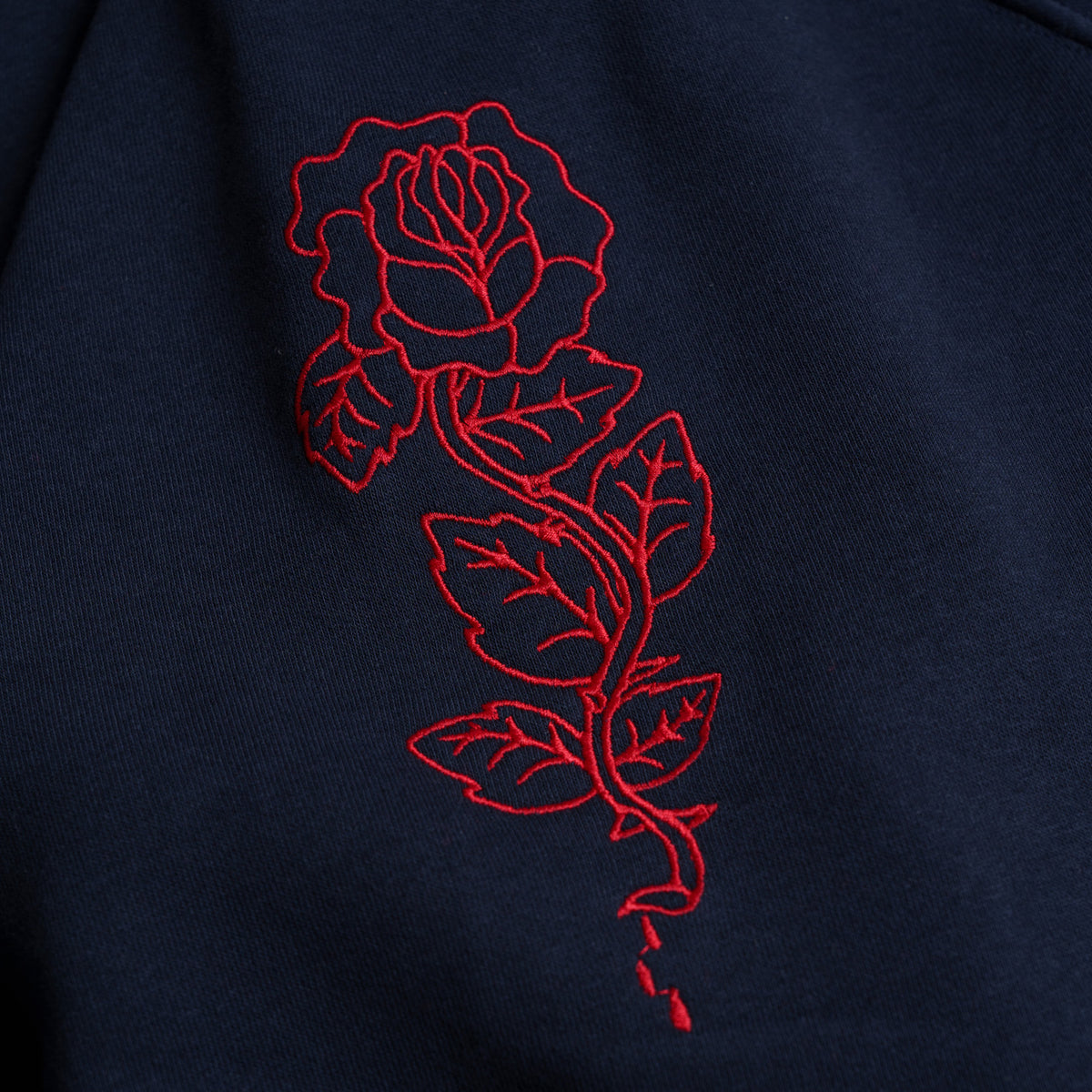 SFL&F Rose Crewneck Midnightblue – Gino Lopez