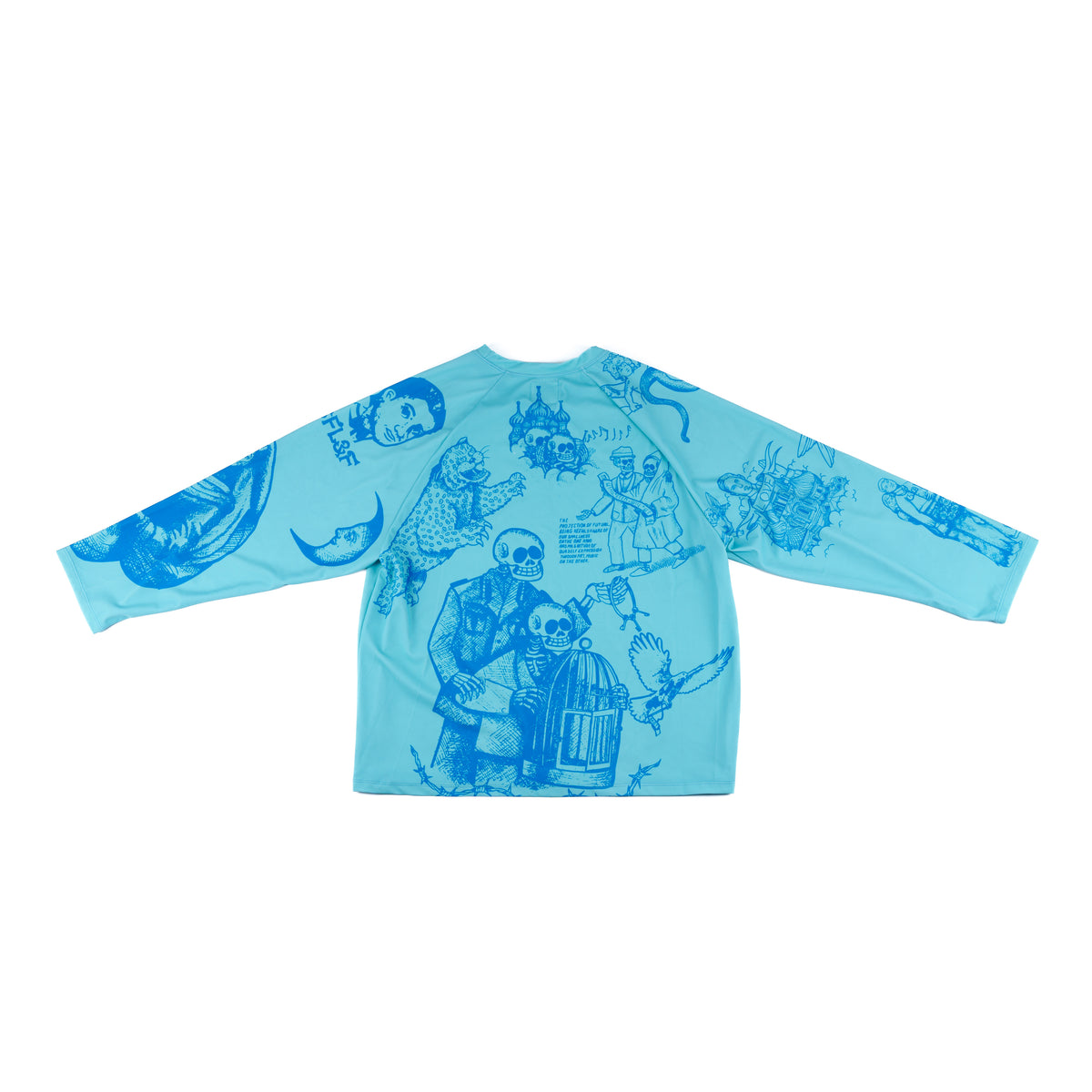 SFL&F Lycra Long Sleeve Cyan – Gino Lopez