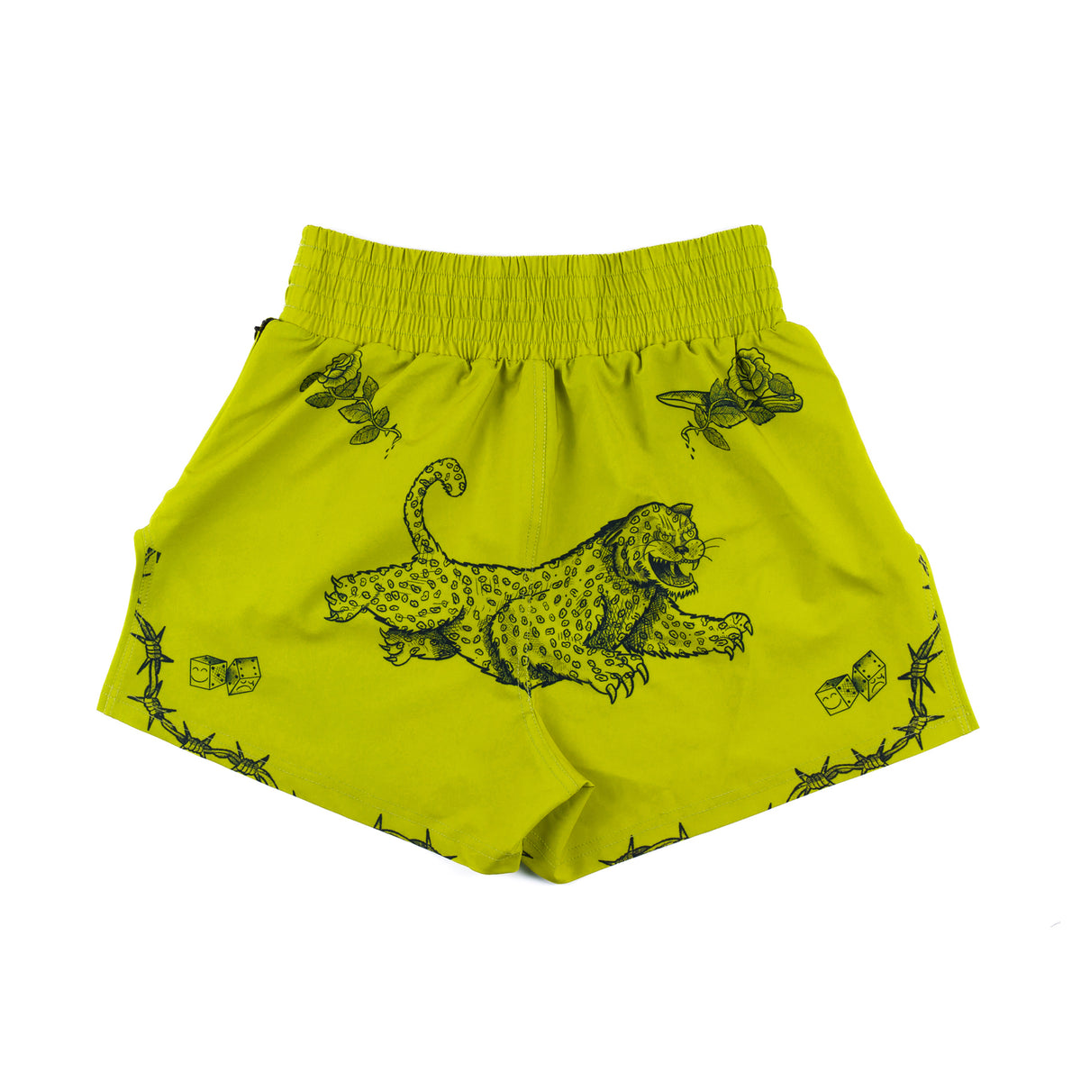 SFL&F Muay Thai Short GreenYellow – Gino Lopez