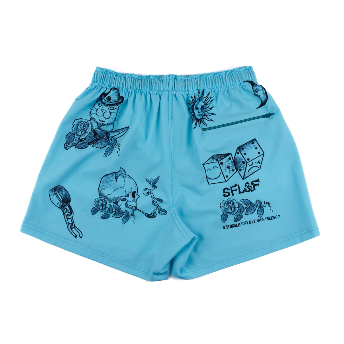 SFL&F Classic Boardshort LightSkyBlue – Gino Lopez