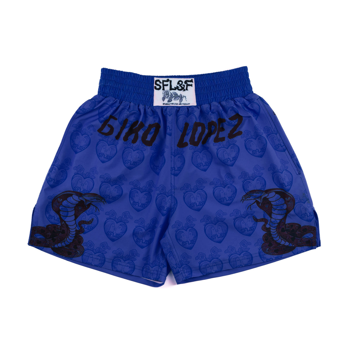 SFL&F Boxing Shorts DarkBlue – Gino Lopez