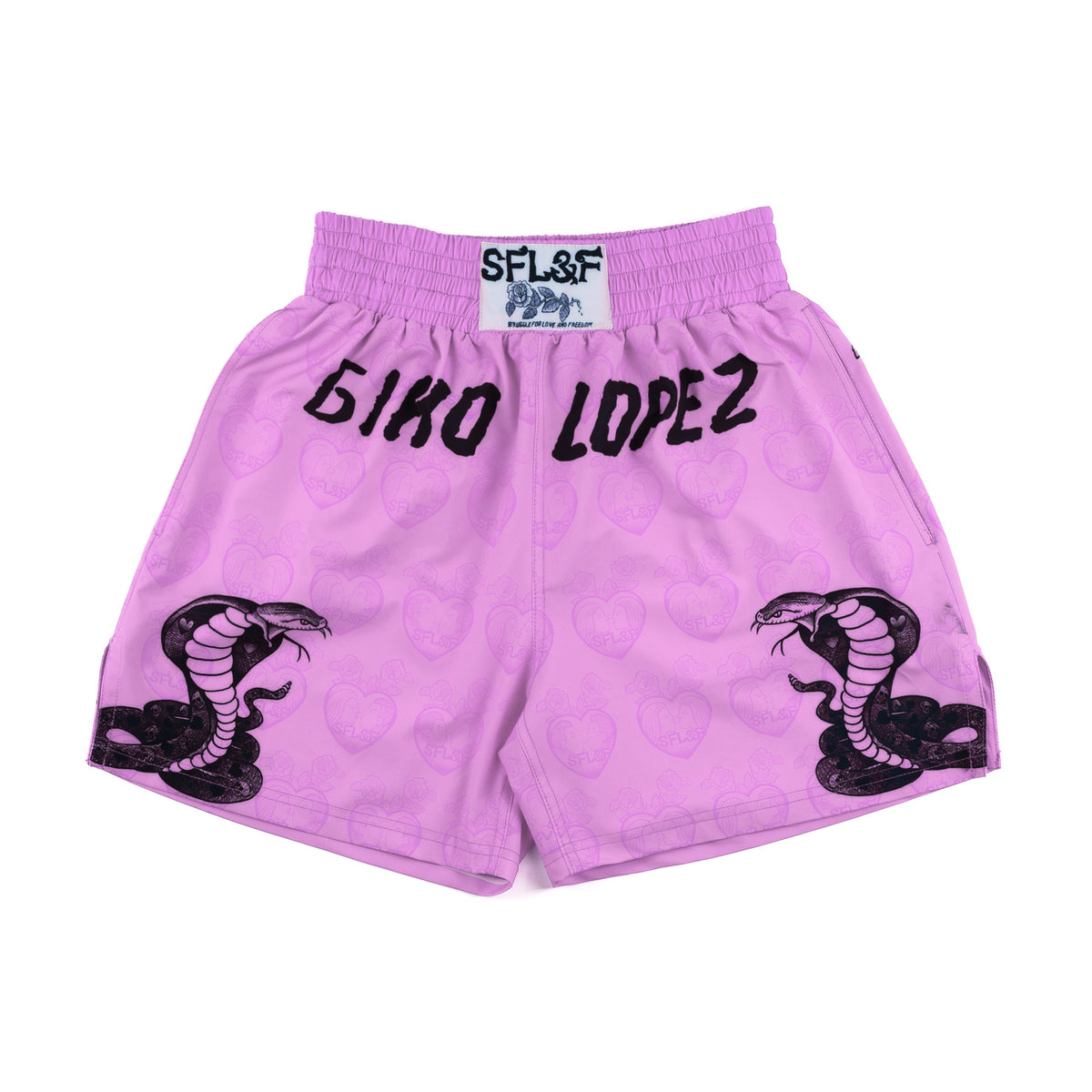 SFL&F Boxing Shorts Plum – Gino Lopez