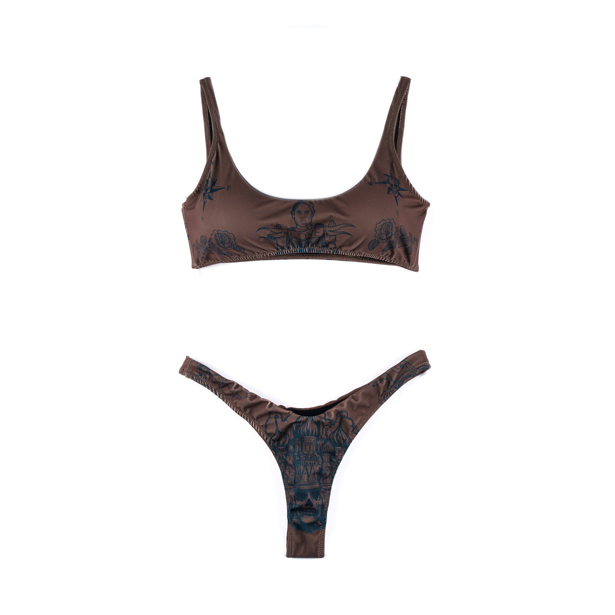 SFL&F Classic Bikini 2 SaddleBrown – Gino Lopez