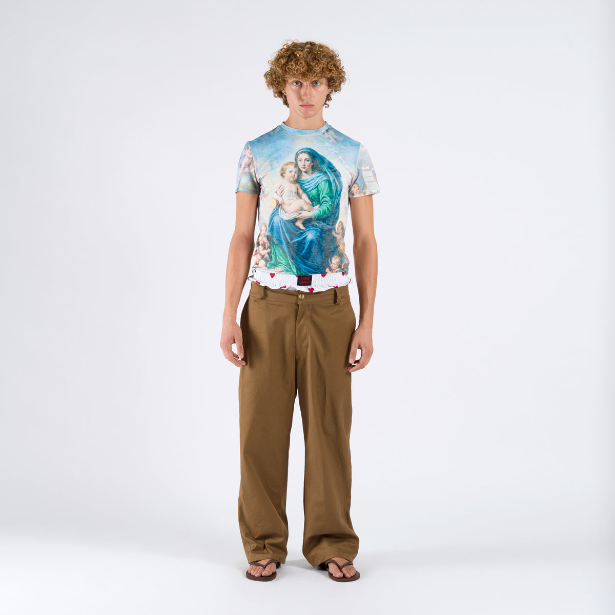 La Famiglia Mary fitted t-shirt La Famiglia Mary fitted t-shirt – Gino Lopez
