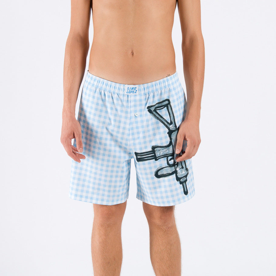 La Famiglia Machine Gun shorts La Famiglia Machine Gun shorts – Gino Lopez