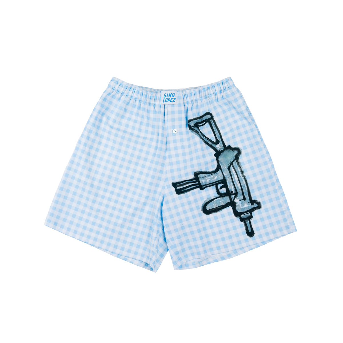 La Famiglia Machine Gun shorts La Famiglia Machine Gun shorts – Gino Lopez