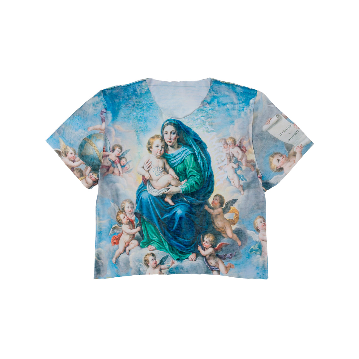 La Famiglia Mary crop t-shirt La Famiglia Mary crop t-shirt – Gino Lopez