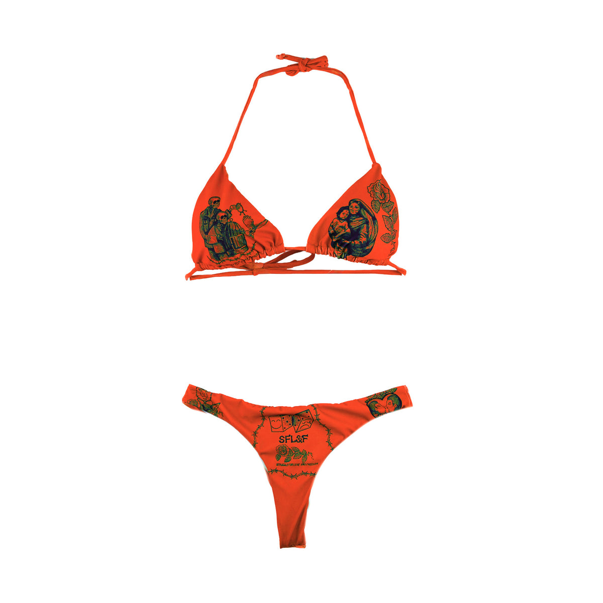 SFL&F Classic Bikini 1 Tomato – Gino Lopez