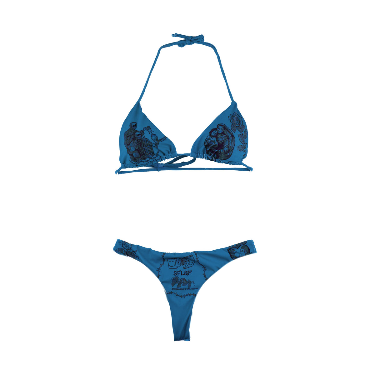 SFL&F Classic Bikini 1 RoyalBlue – Gino Lopez