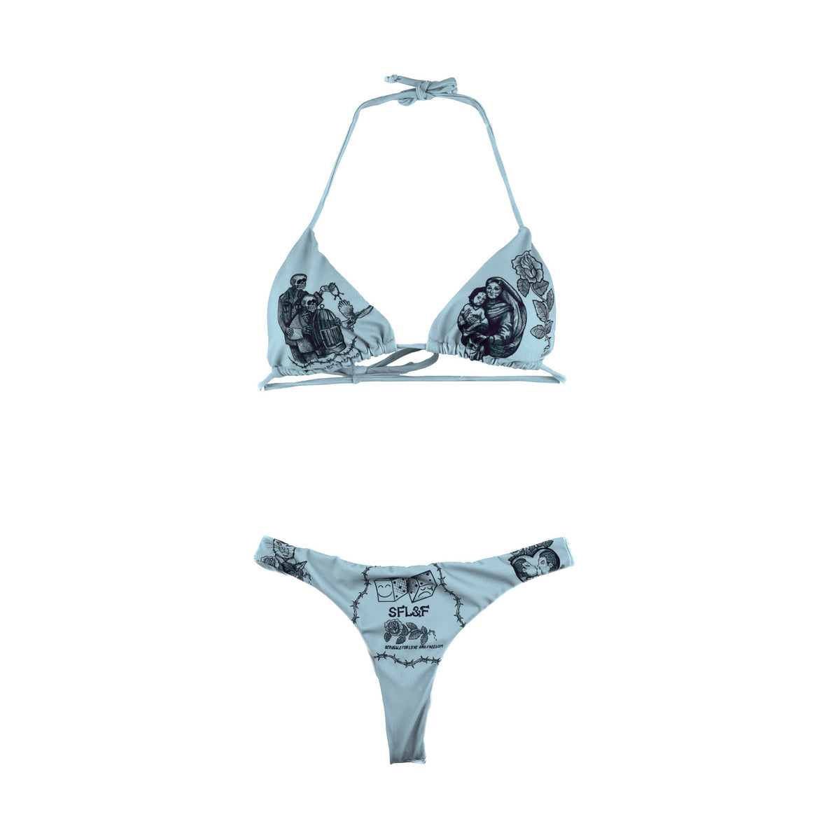 SFL&F Classic Bikini 1 LightSkyBlue – Gino Lopez
