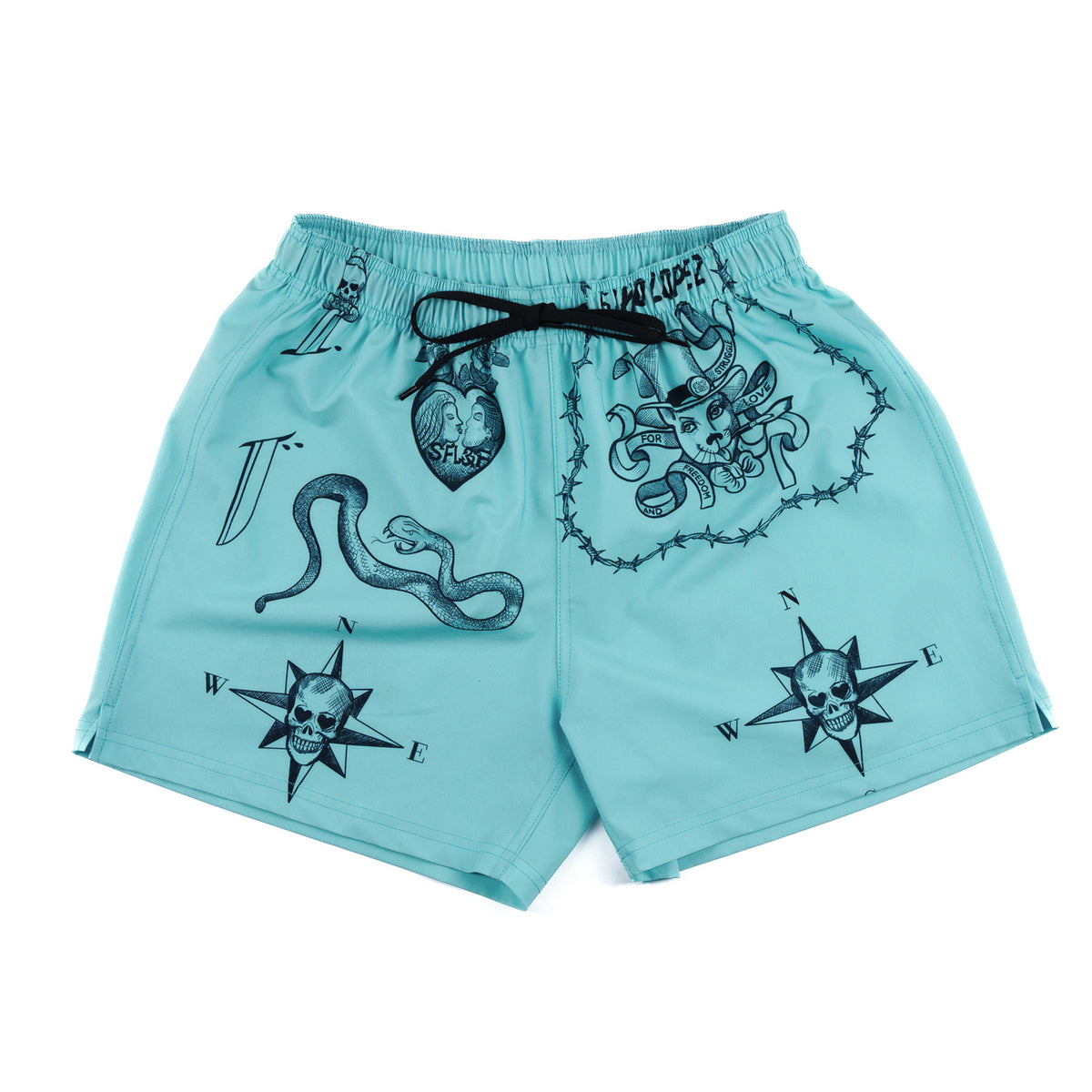 SFL&F Classic Boardshort Cyan – Gino Lopez
