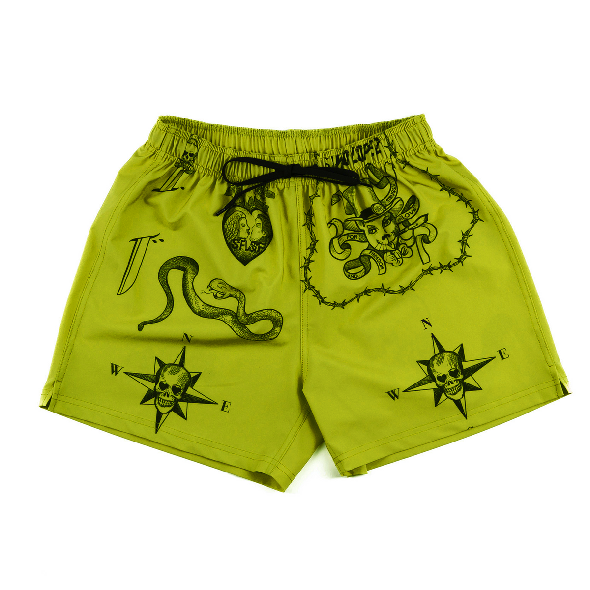 SFL&F Classic Boardshort GreenYellow – Gino Lopez