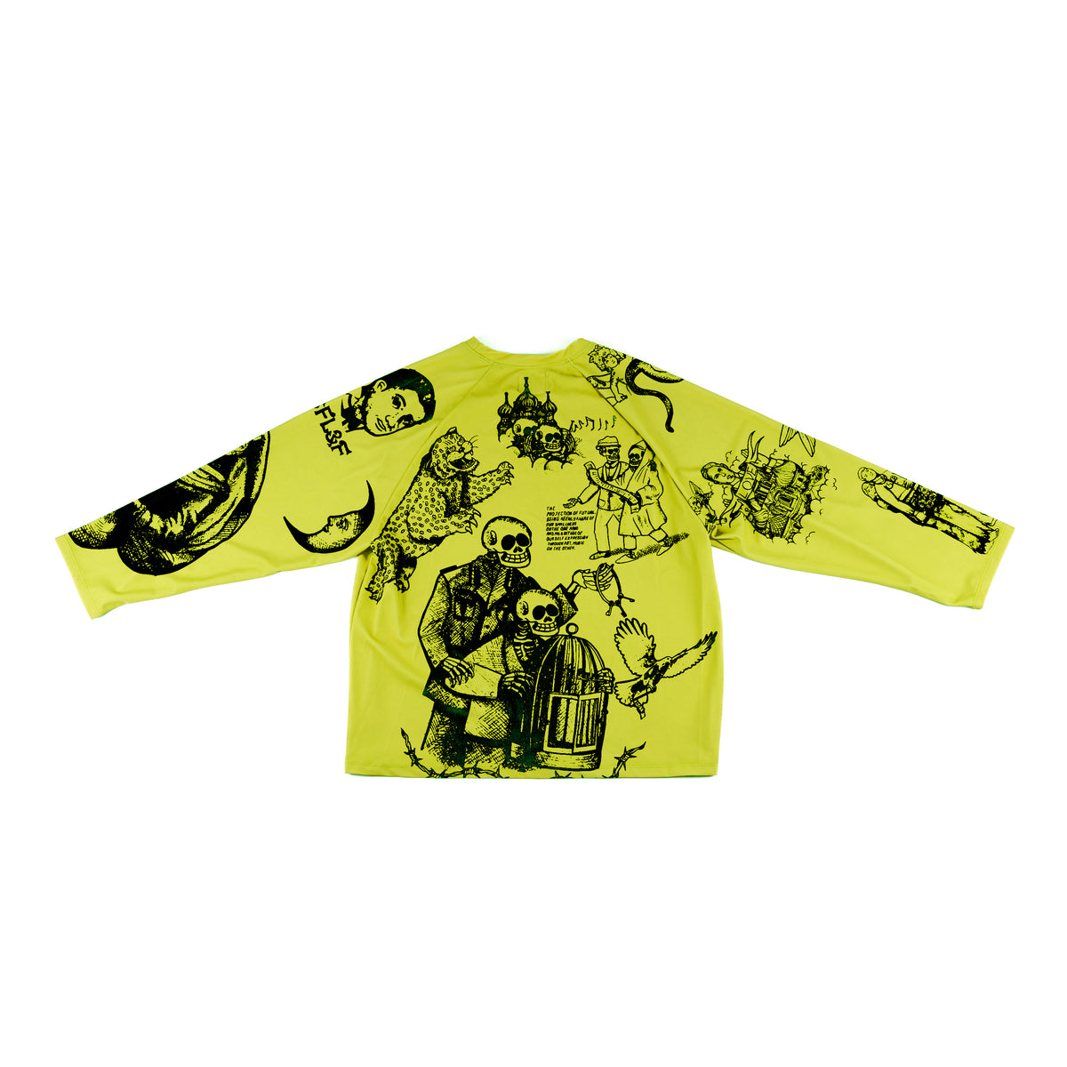 SFL&F Lycra Long Sleeve GreenYellow – Gino Lopez