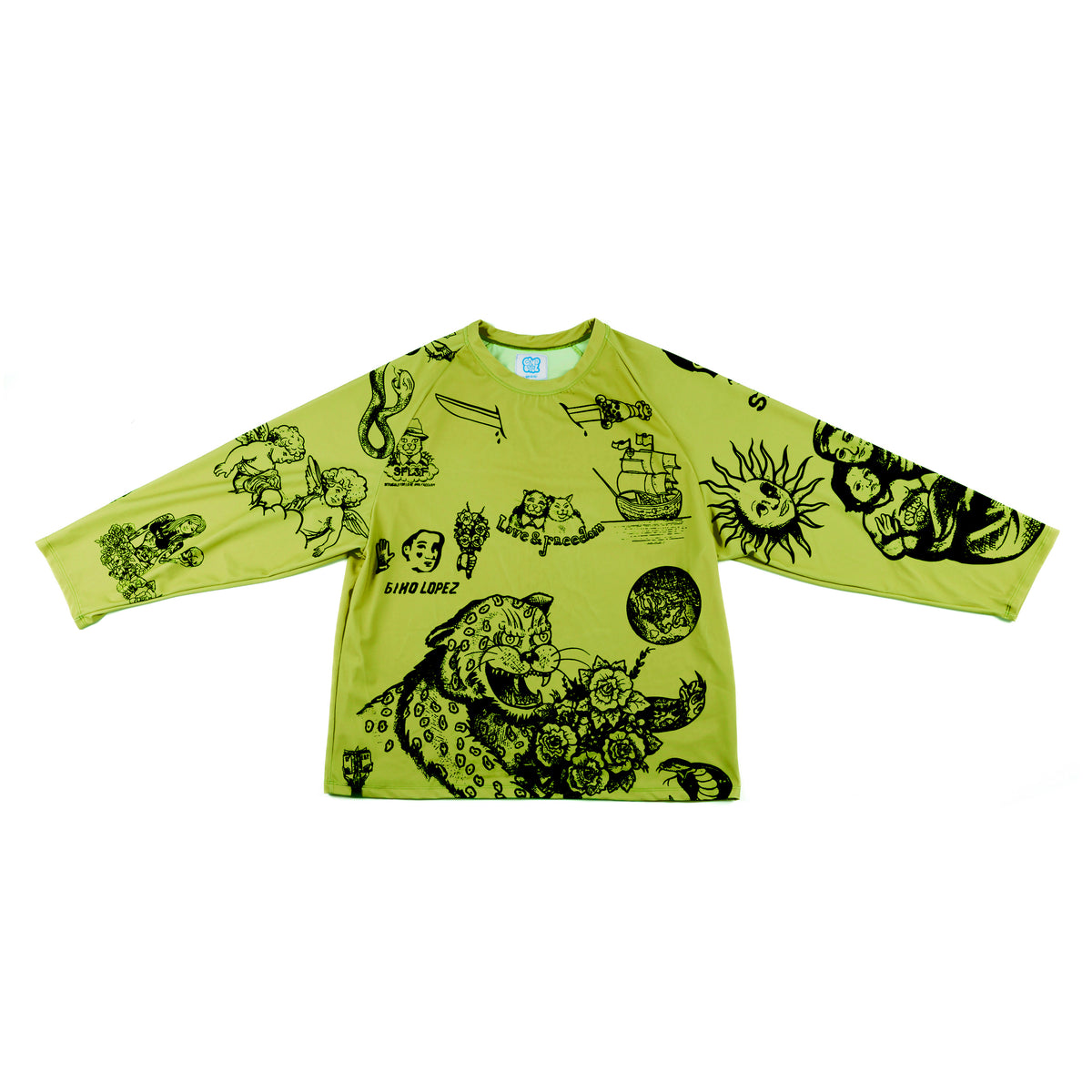 SFL&F Lycra Long Sleeve GreenYellow – Gino Lopez