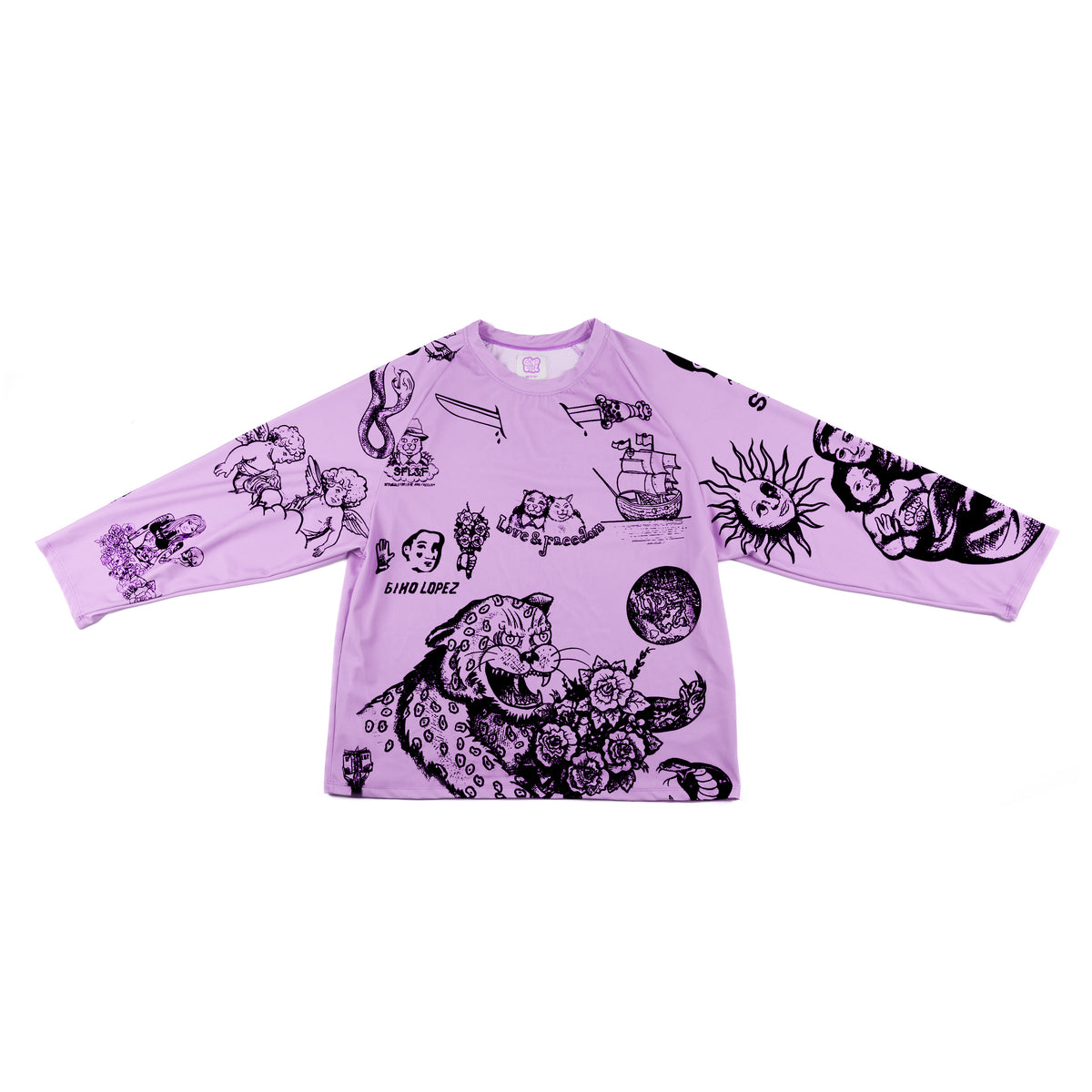 SFL&F Lycra Long Sleeve Plum – Gino Lopez