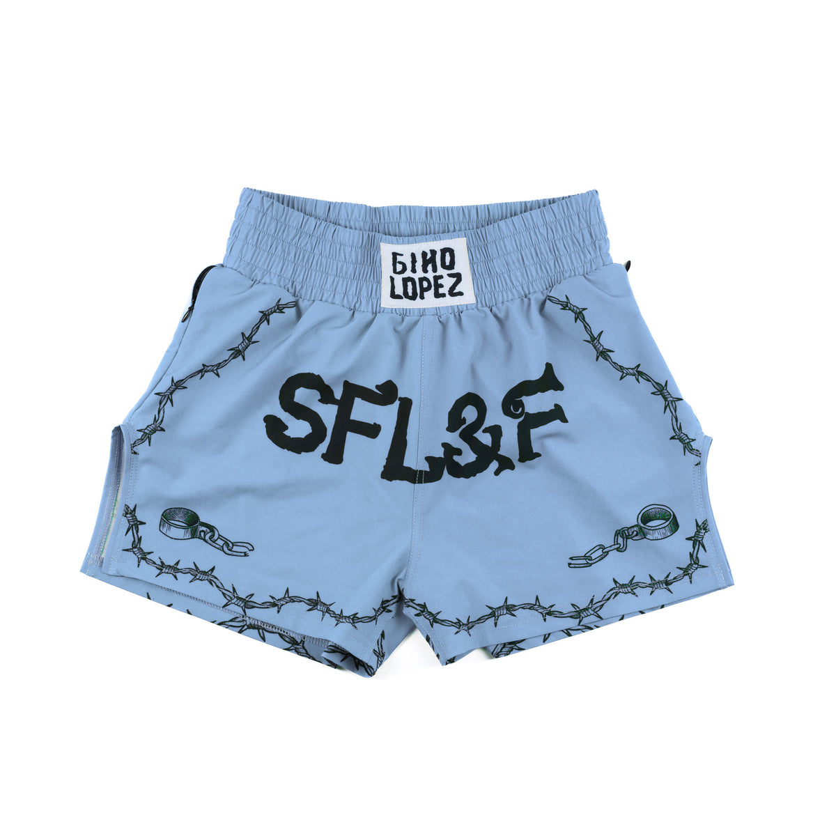 SFL&F Muay Thai Short LightSkyBlue – Gino Lopez