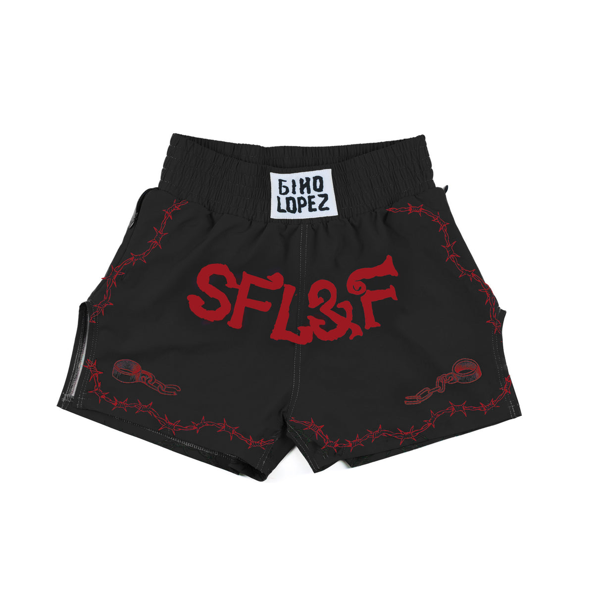 SFL&F Muay Thai Short Black – Gino Lopez