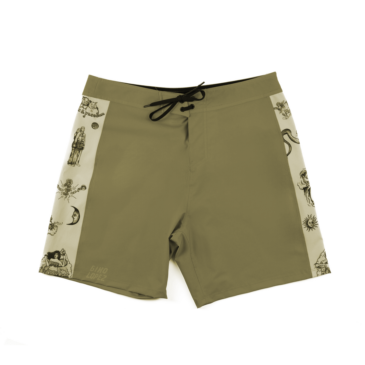SFL&F Stripes Boardshort Tan – Gino Lopez
