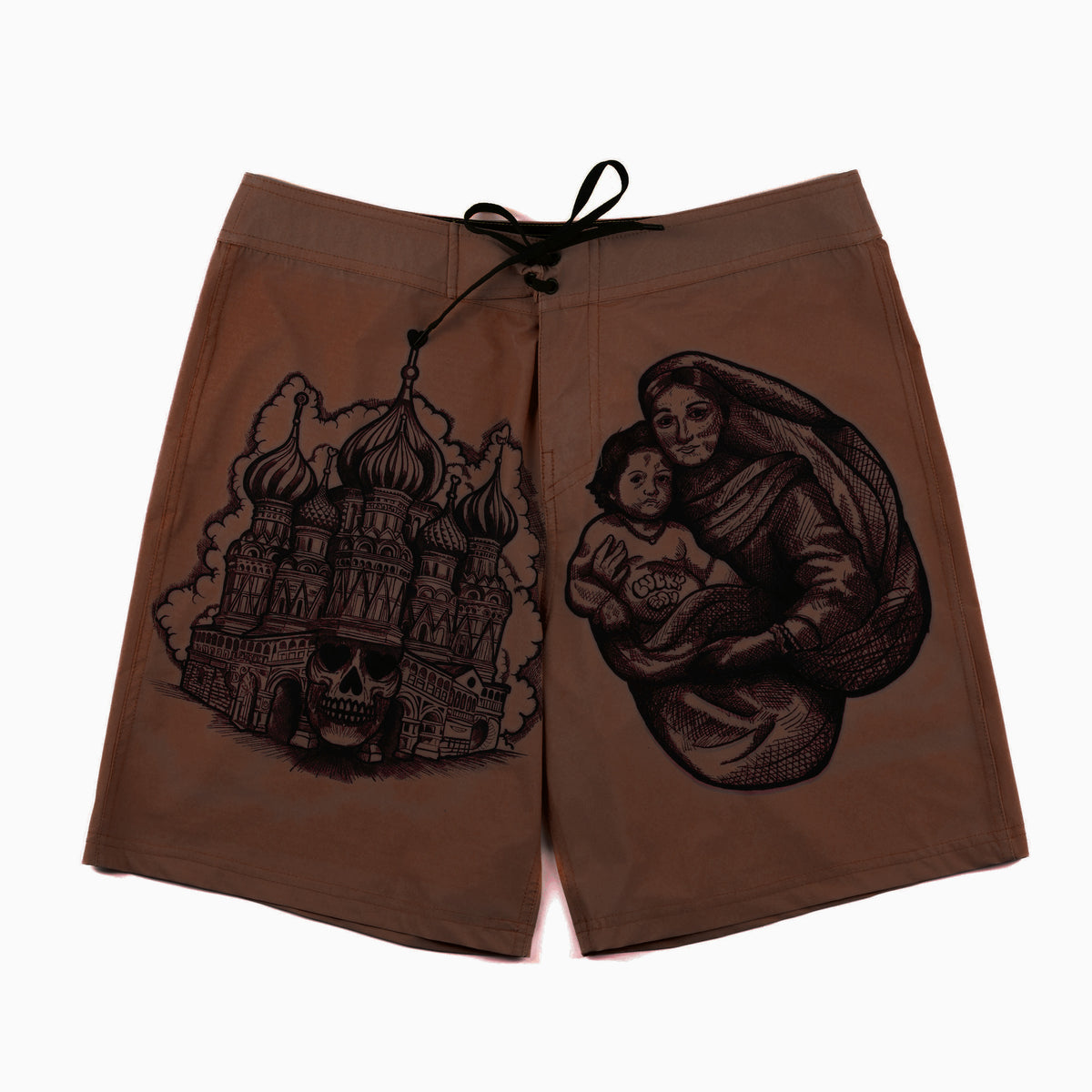 SFL&F Surf Boardshort SaddleBrown – Gino Lopez