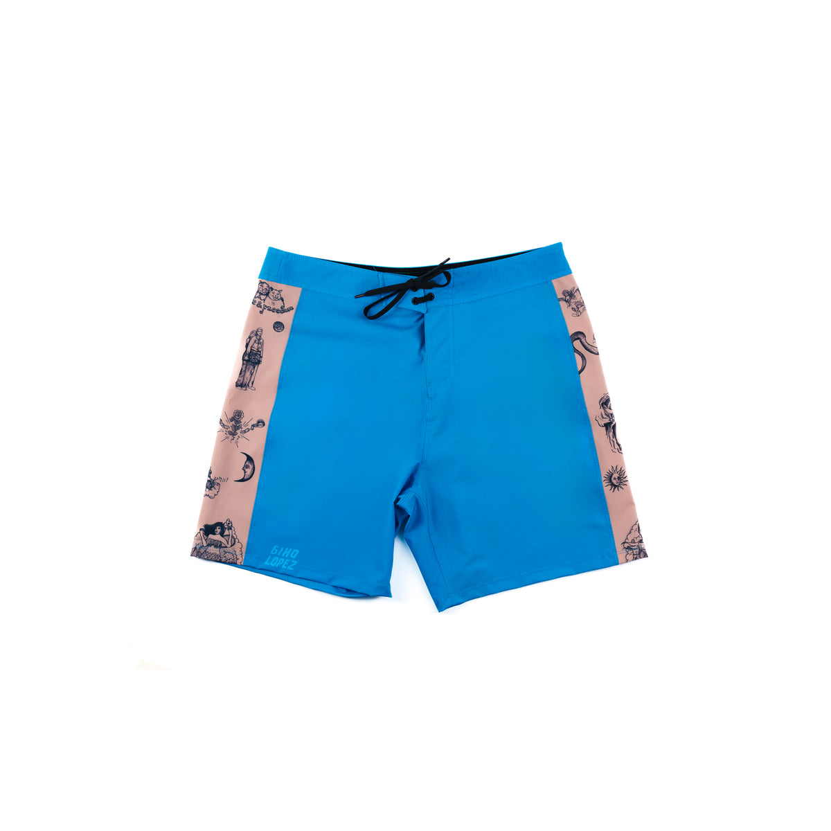 SFL&F Stripes Boardshort RoyalBlue – Gino Lopez