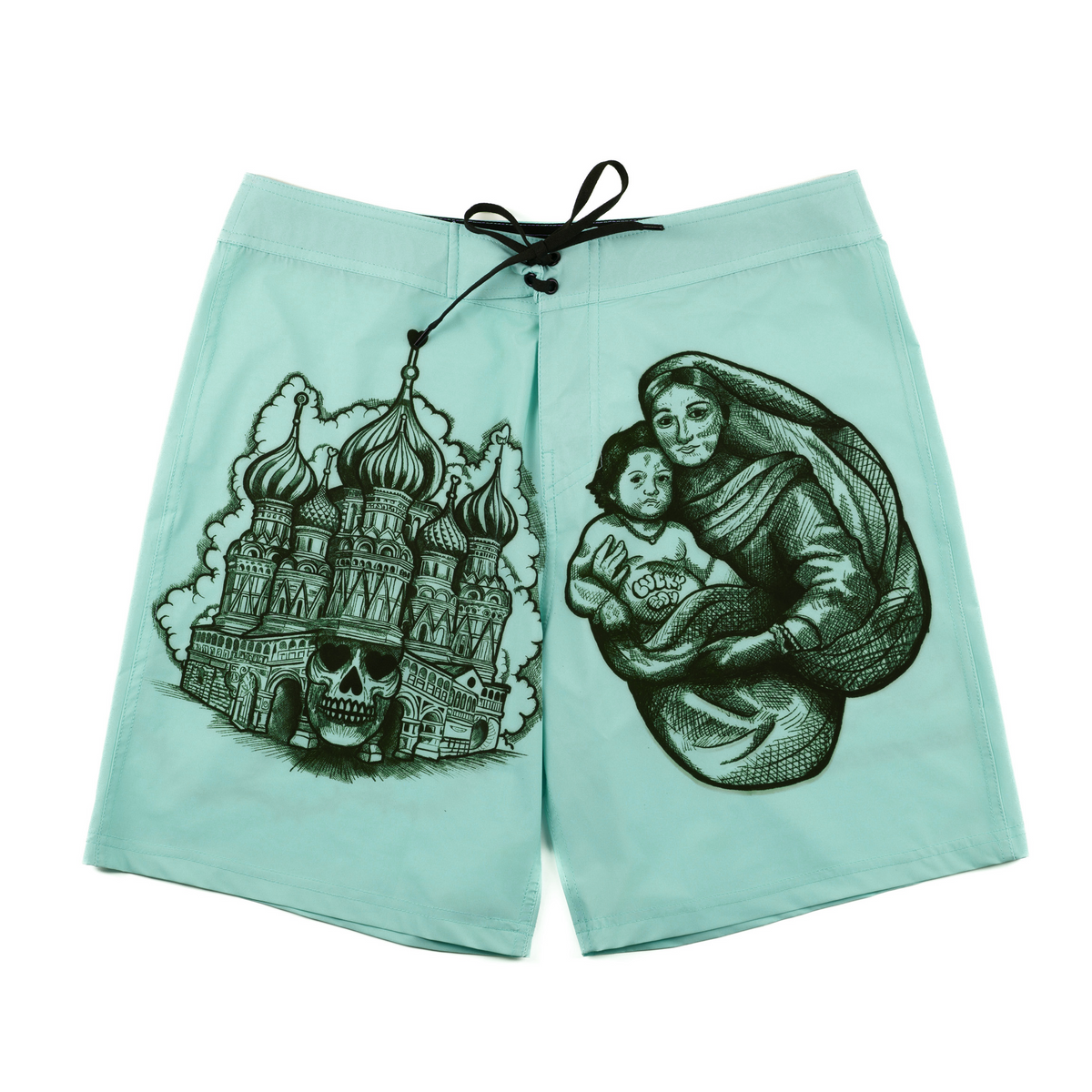 SFL&F Surf Boardshort Cyan – Gino Lopez