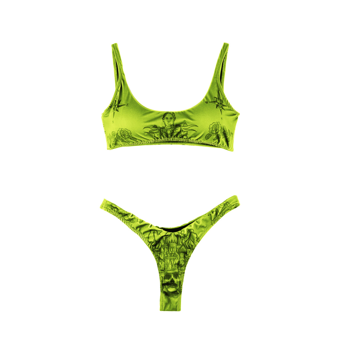 SFL&F Classic Bikini 2 GreenYellow – Gino Lopez